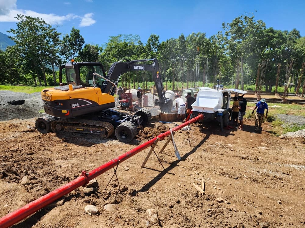 trailer concrete pump