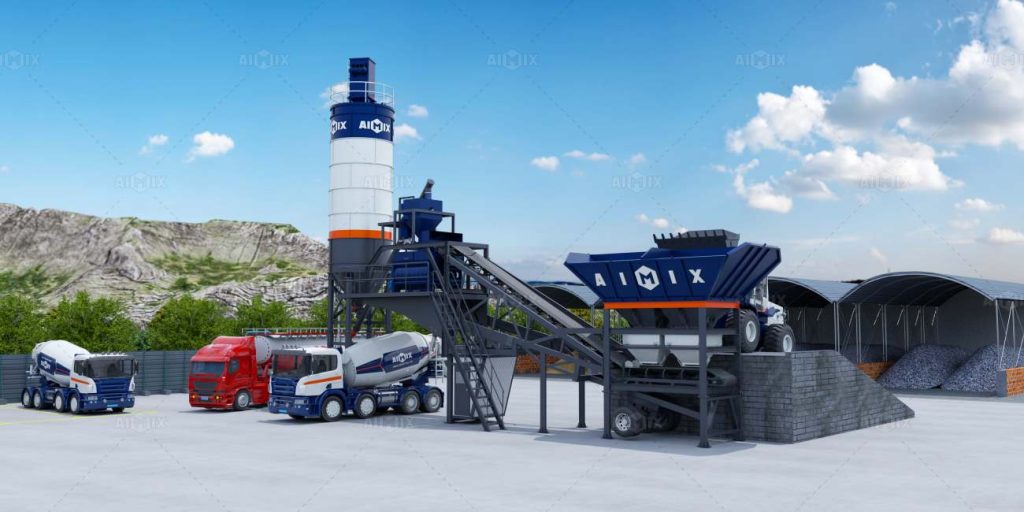 AJY type mobile batching plant