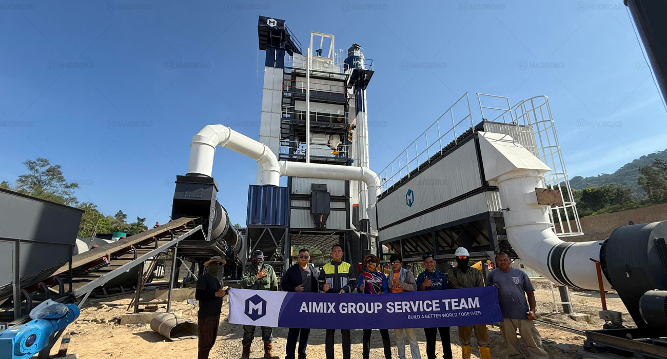 ALQ120 asphalt plants on site in Malaysia for local development