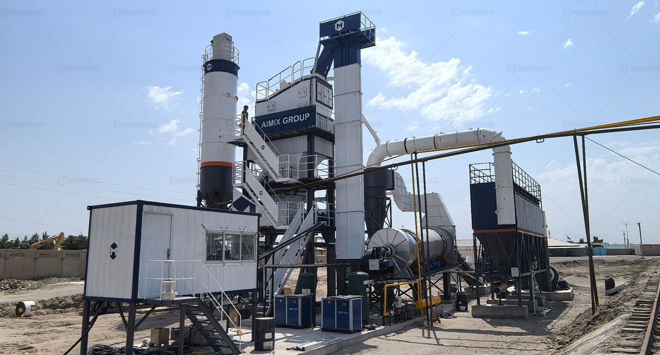 ALQ80 asphalt batch mixing plant for Turkmenistan's highway construction
