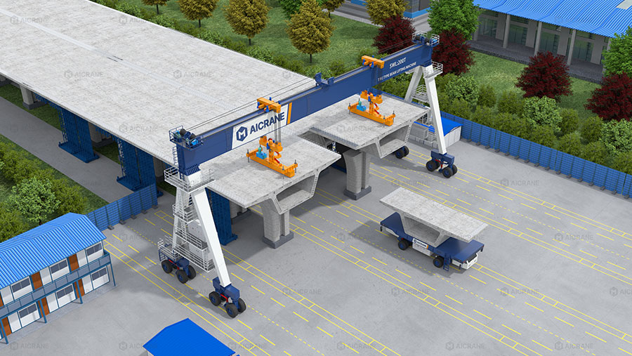 RTG crane for road and bridge construction