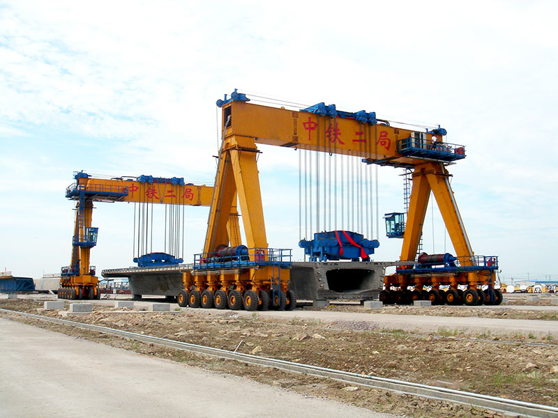 Rubber Tyred Gantry Crane for Precast Bridge Beam Handling