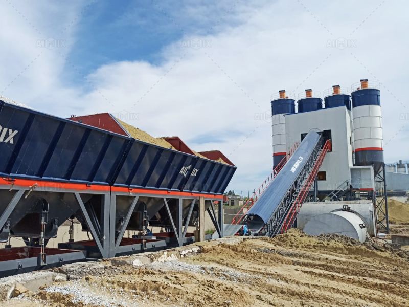 types of concrete batching plant