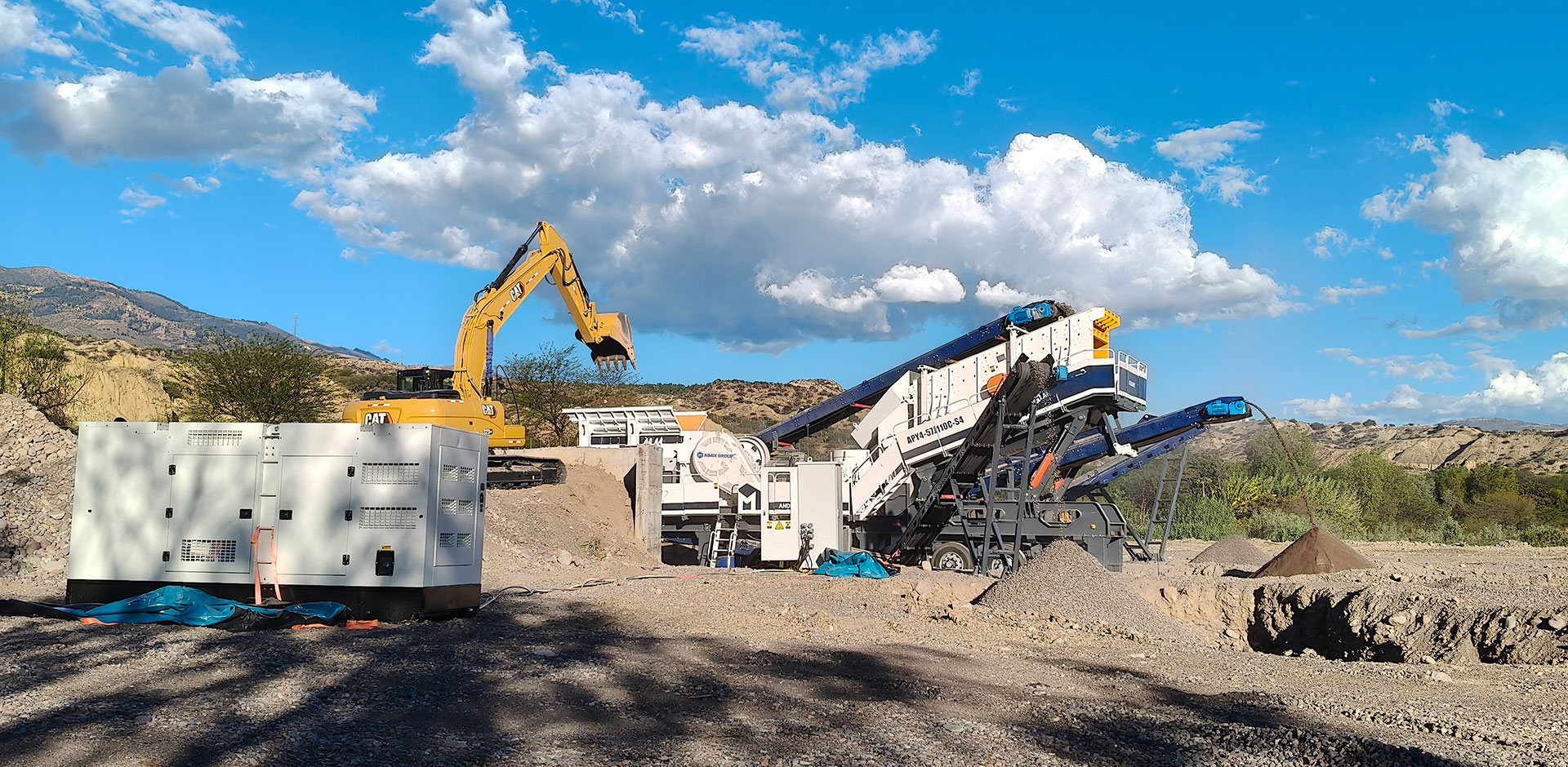 mobile crushing plant for aggregate production in peru